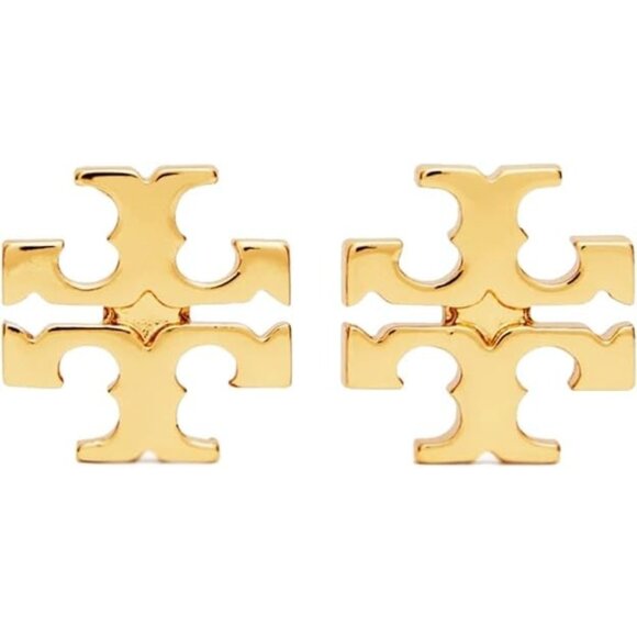 TORY BURCH 143361 GOLD TORY BURCH LOGO WOMENS STUD EARRING